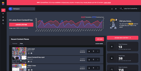 ContentFries 2.0 Phases Explained