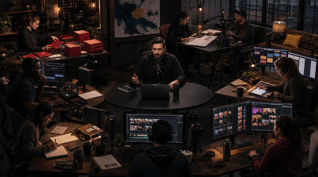 Expert comparing seven content workflows around one long-form recording