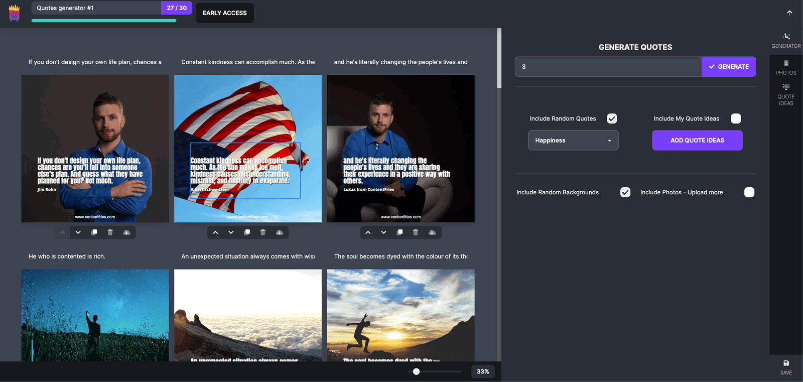 Content visual