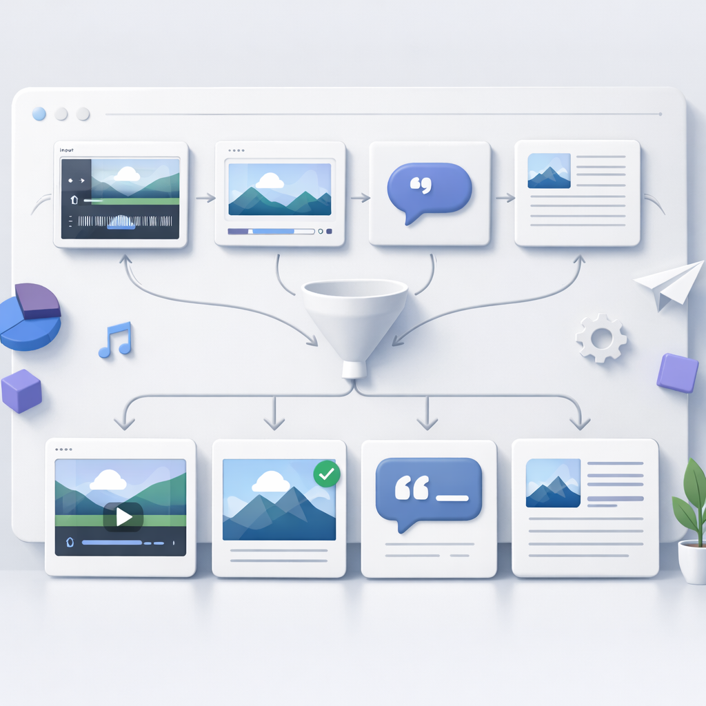 Unified content workspace pipeline